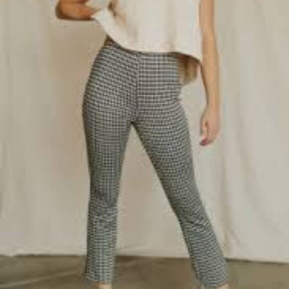 Henly Night Fever Gingham Pants in Black - Picture 2 of 2